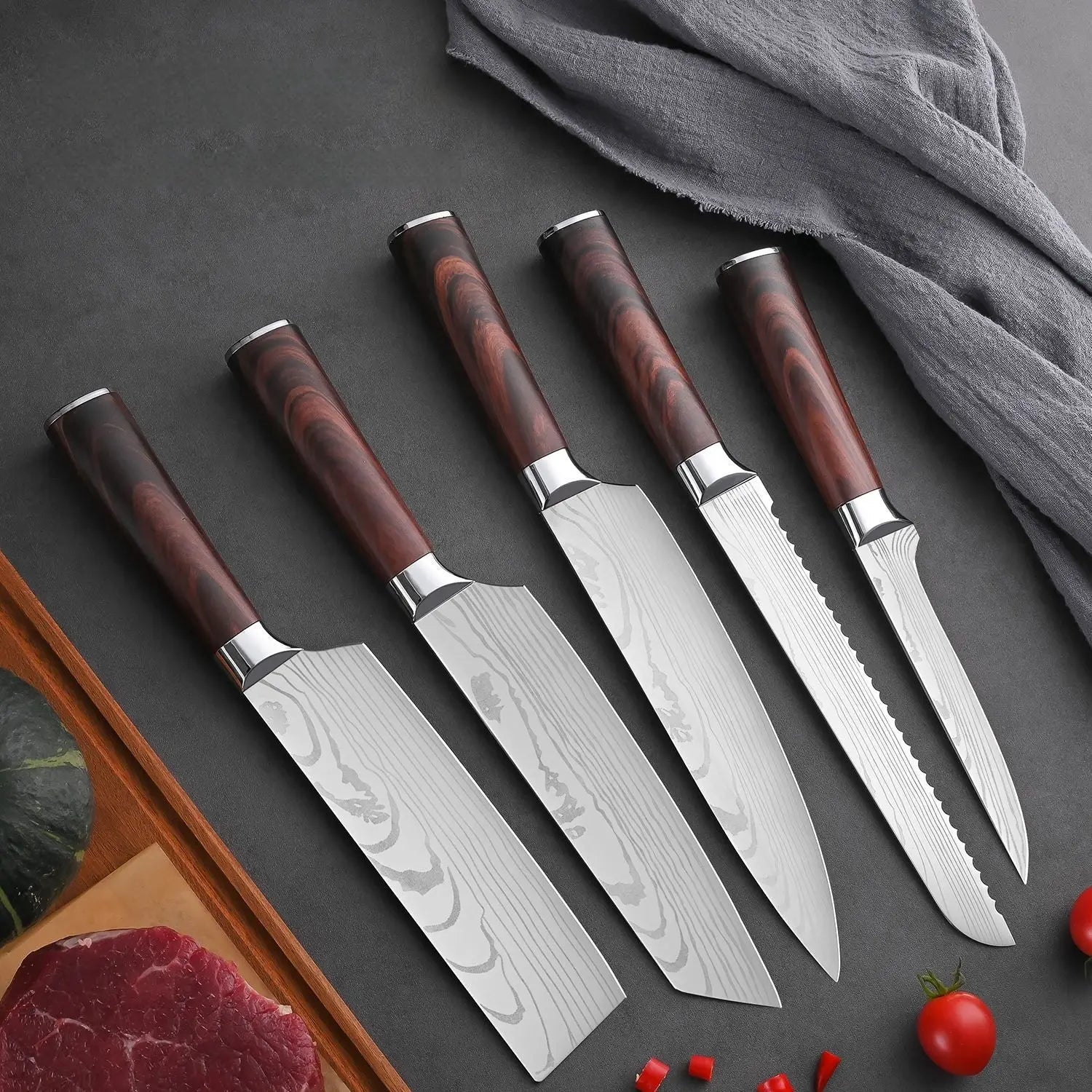 5 Pc Stainless Knife Set - ATSProducts