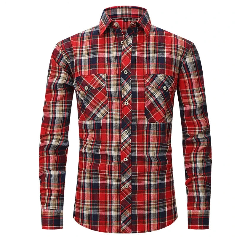 Long Sleeve Flannel Shirt - ATSProducts