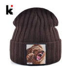 K Kissbaobei Embroidered Bear Design Beanies - ATSProducts