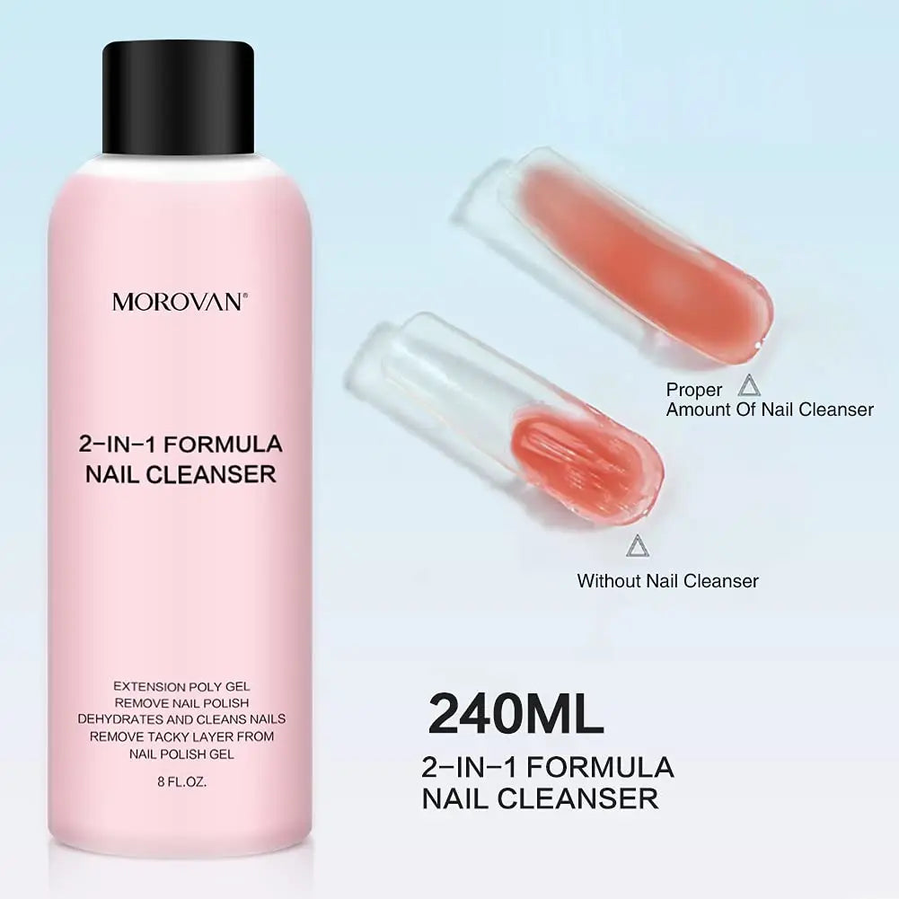 8oz Nail Cleanser 2 in 1 Nail Polish Remover