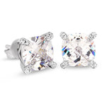 Square Multicolour Cubic Zirconia Stud Earrings - ATSProducts