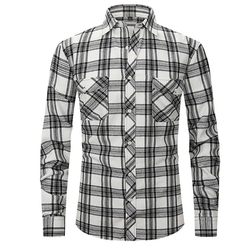 Long Sleeve Flannel Shirt - ATSProducts