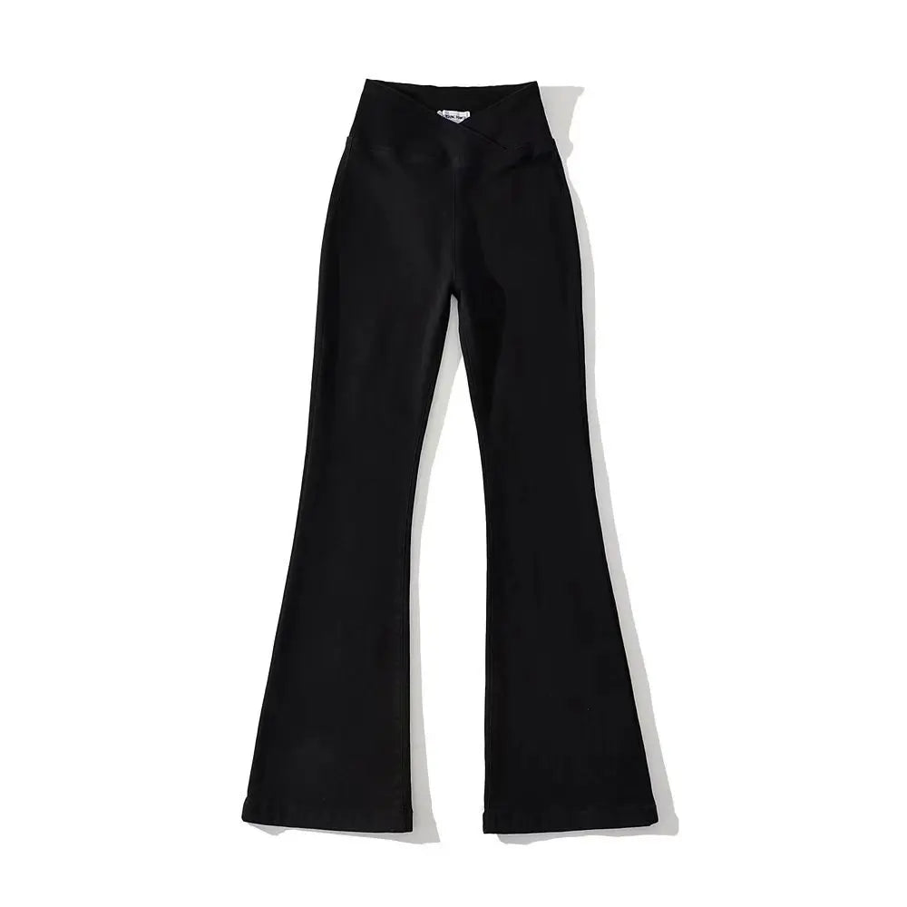 Elastic High Waist Flare Jeans - ATSProducts