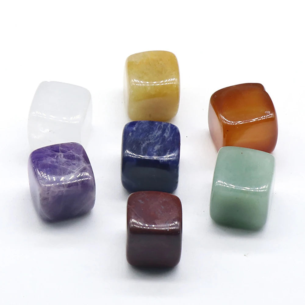 7 Natural Tumbled & Polished Chakra Healing Crystals - ATSProducts