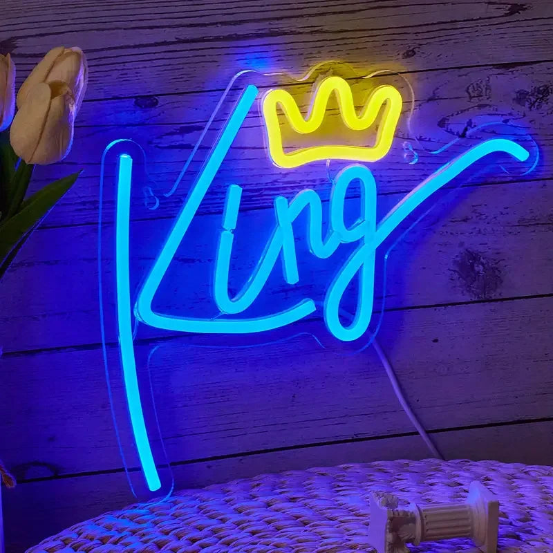 1pc King LED Neon Light - ATSProducts