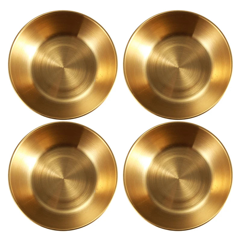 4pcs Golden Sauce Dish - ATSProducts