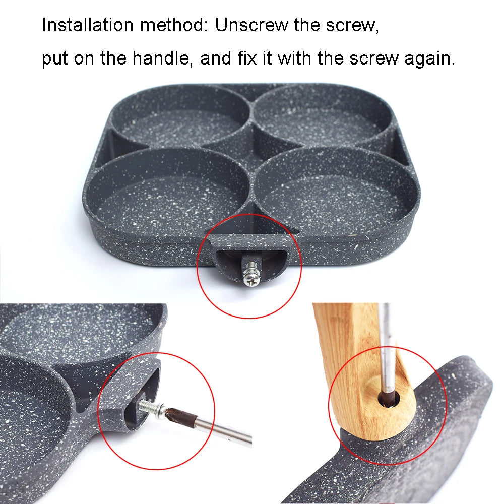 4 Hole Frying Pan Non-stick - ATSProducts