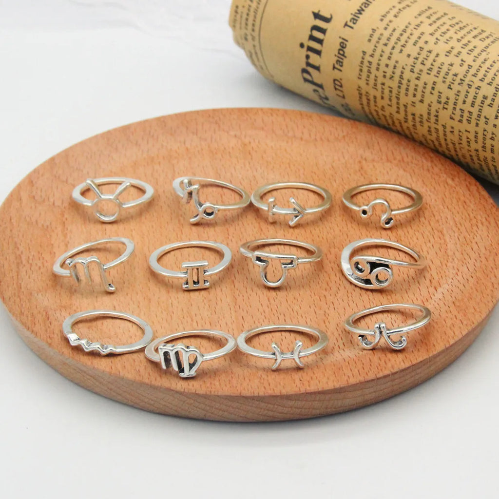 12 Constellation Adjustable Rings
