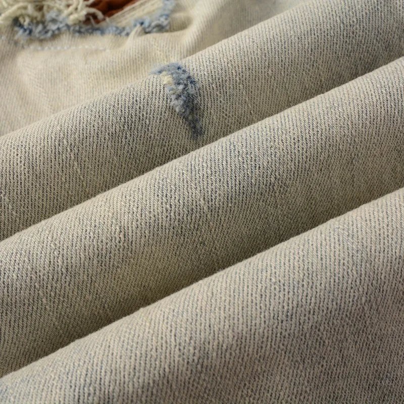 Ripped Patch Stretch Skinny Jeans - ATSProducts