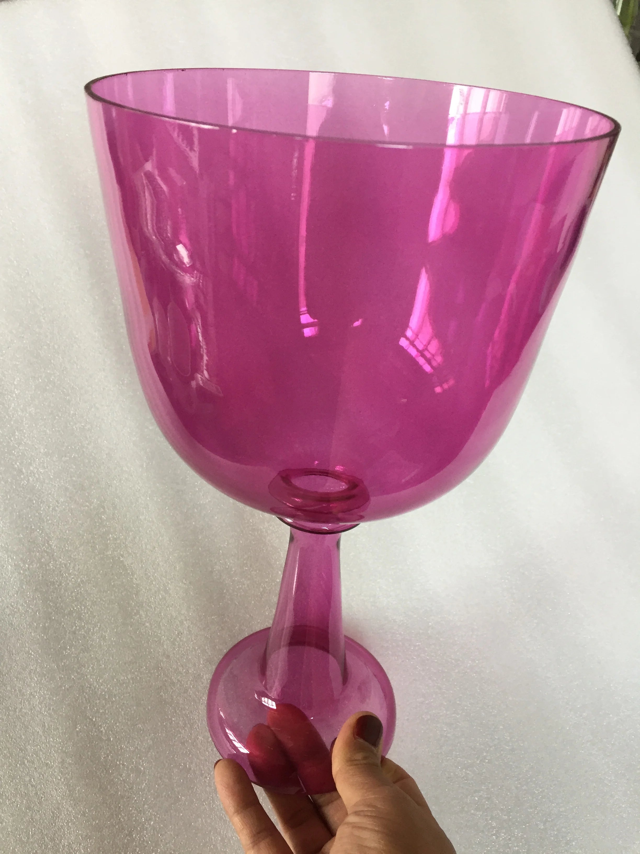 432Hz standard perfect pitch 4th octave C note Root chakra or 3th octave B note Crown chakra pink crystal singing chalice - ATSProducts