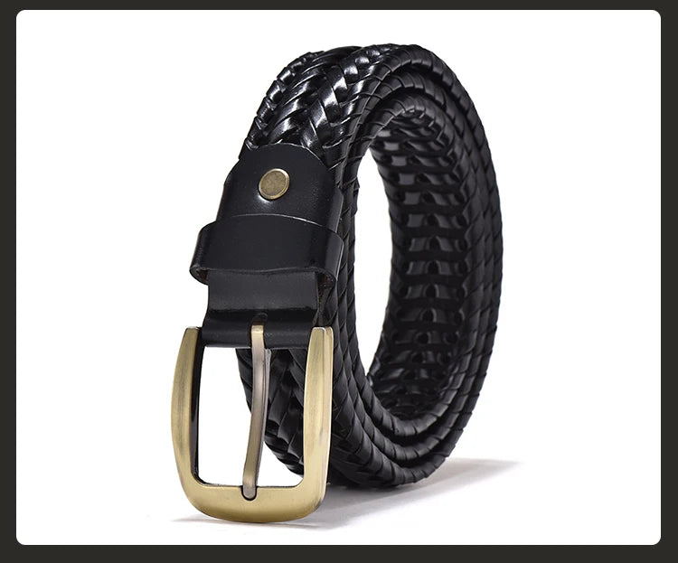 Genuine Leather Braided Belts - ATSProducts