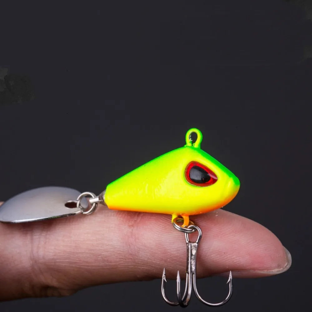1Pcs VIB Fishing Lures with Spoon Wobbler Rotating Vibration Bait 6g -25g - ATSProducts