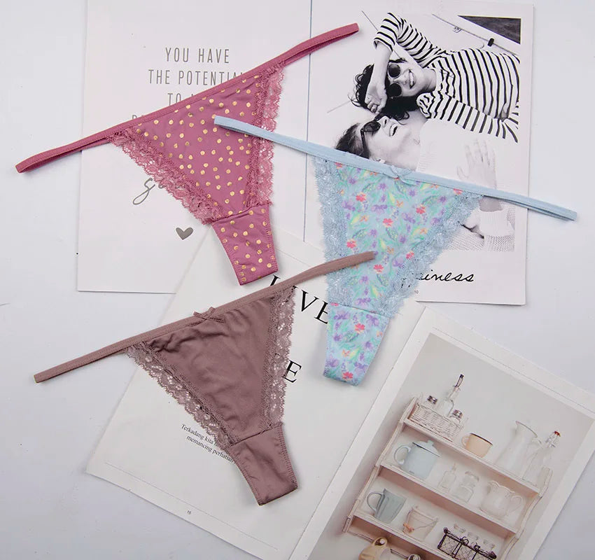 Women's Comfortable Lace Thong - ATSProducts