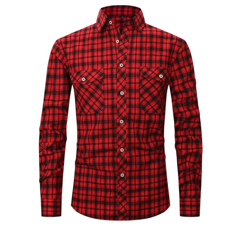Long Sleeve Flannel Shirt - ATSProducts