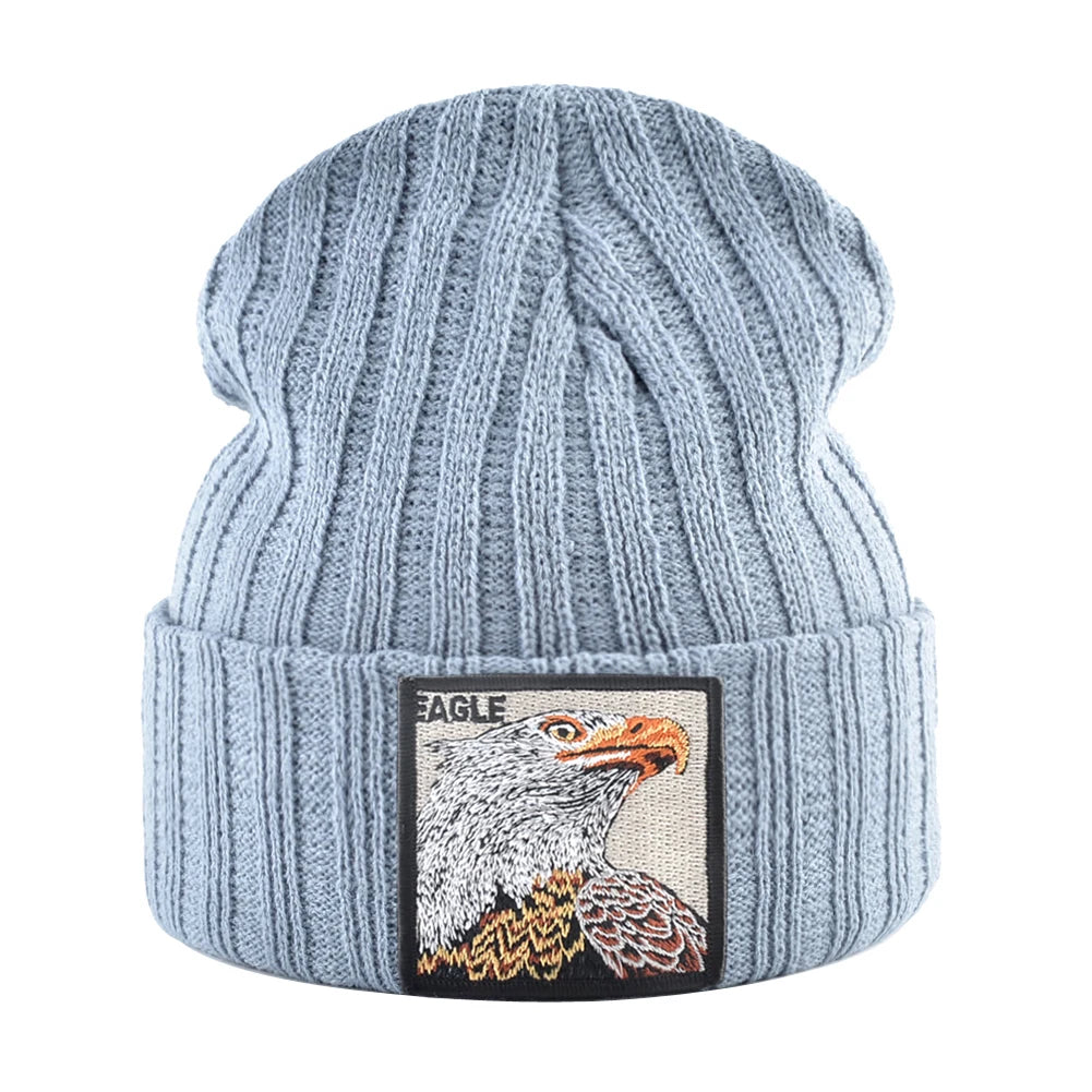 K Kissbaobei Embroidered Eagle Design Beanies - ATSProducts