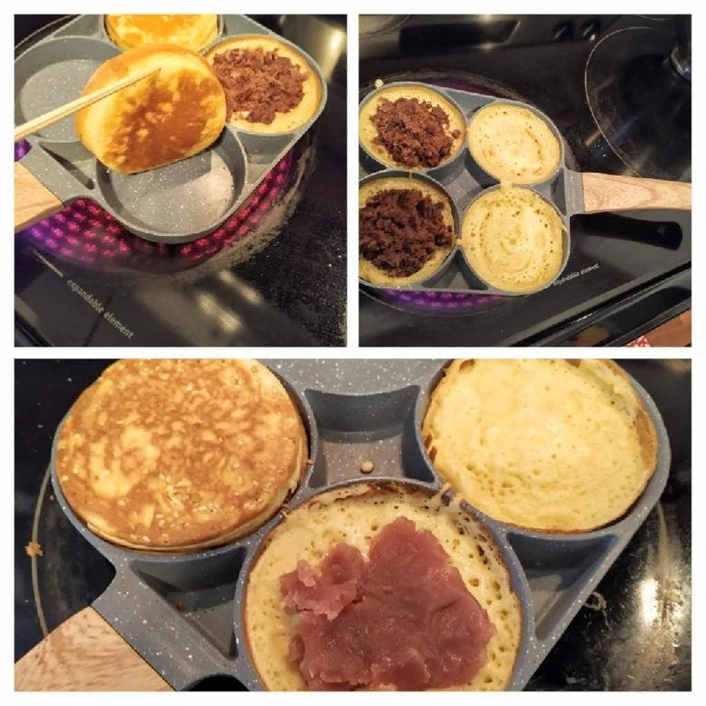 4 Hole Frying Pan Non-stick - ATSProducts