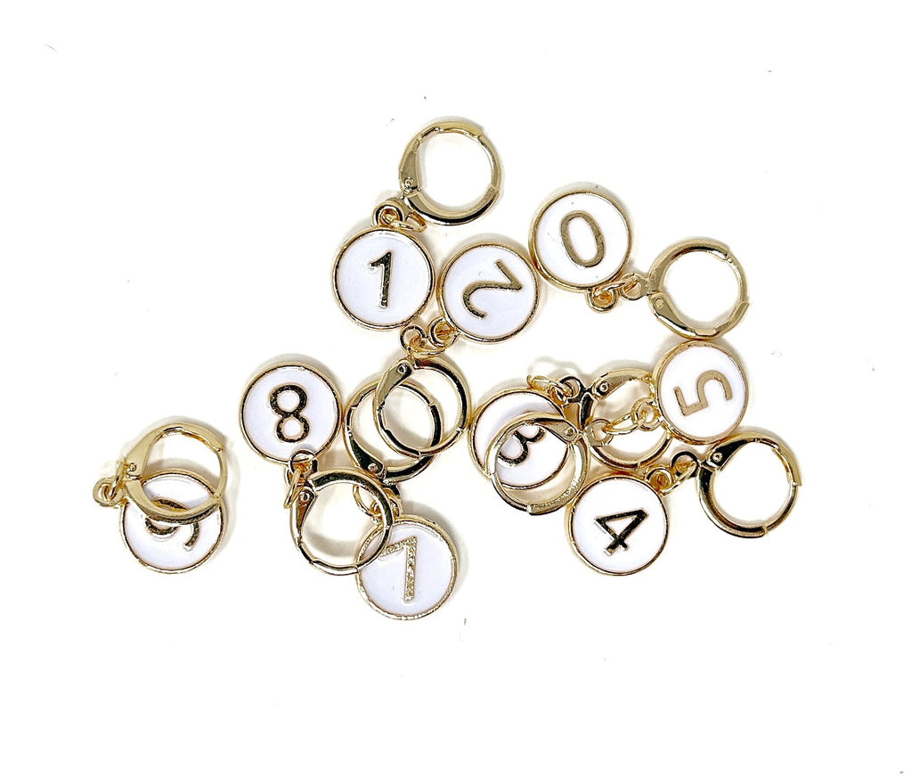 Numbered Stitch Markers (Set of 10) 0-9 - ATSProducts