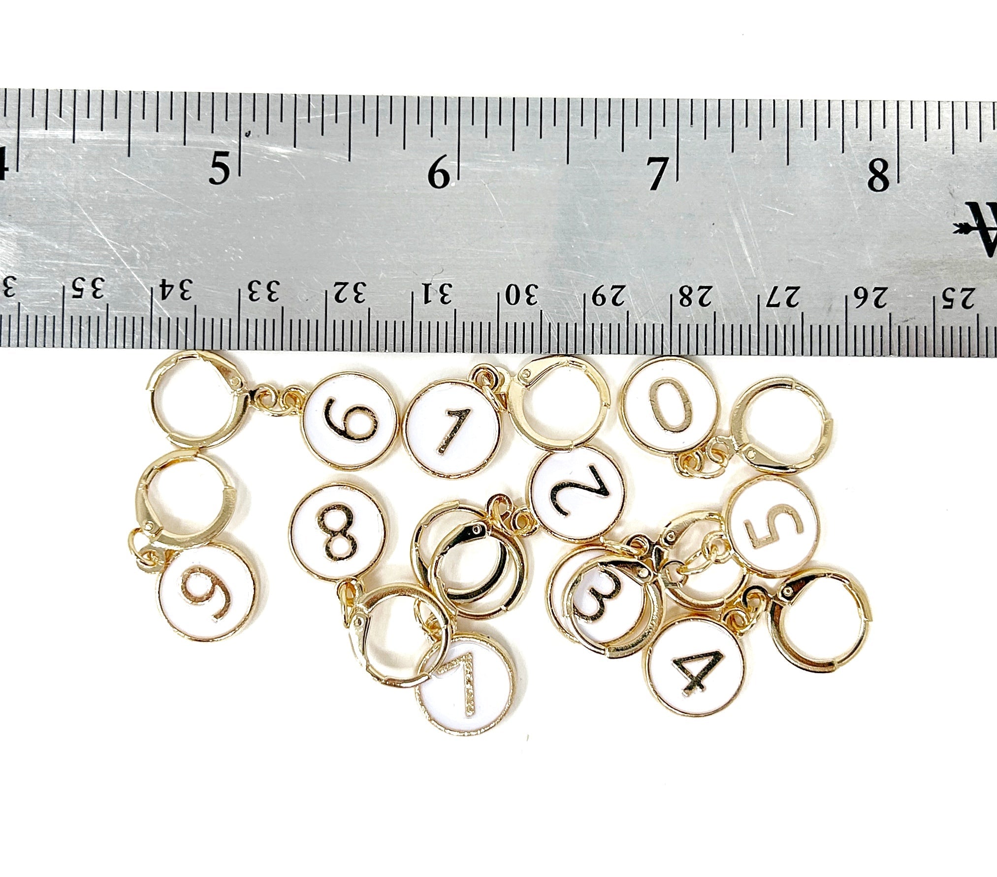 Numbered Stitch Markers (Set of 10) 0-9 - ATSProducts