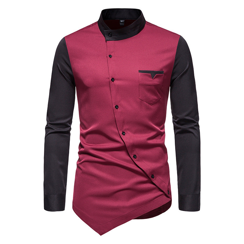 Favocent Long Sleeve Diagonal Button Shirts - ATSProducts