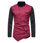 Favocent Long Sleeve Diagonal Button Shirts - ATSProducts