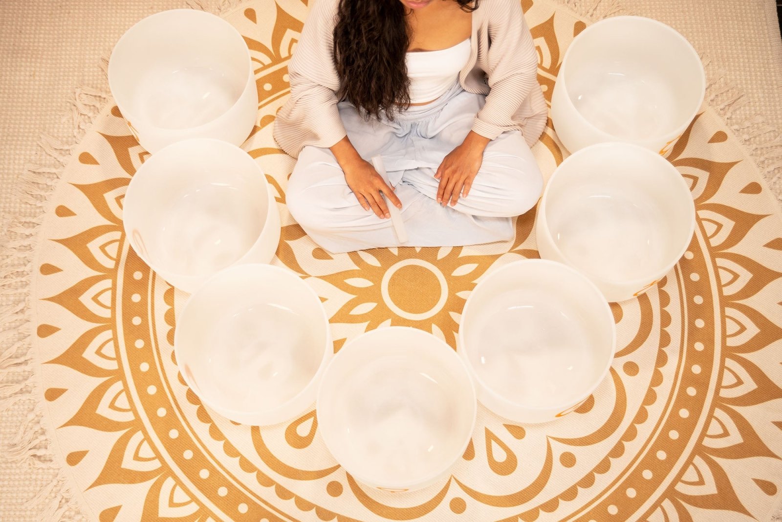 7 Planetary Crystal Singing Bowls - Cosmic Chakra Set - ATSProducts