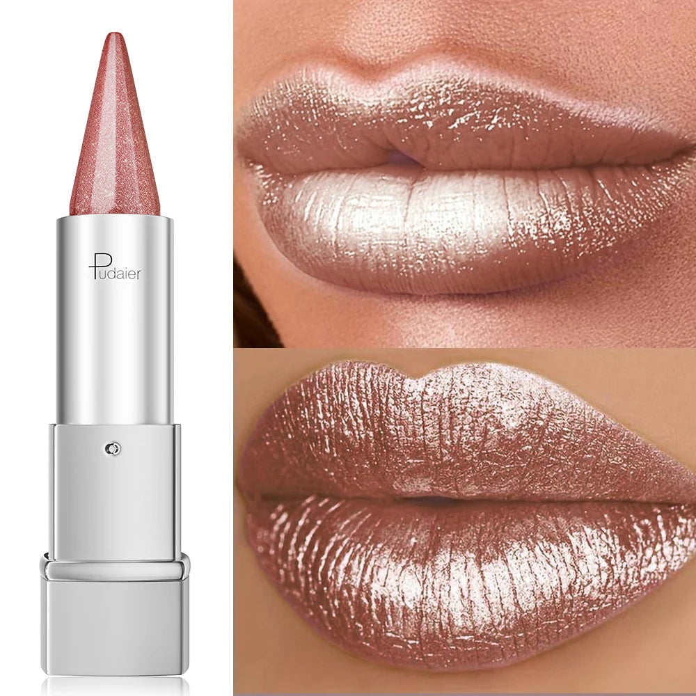 Pearlescent Sparkle Waterproof 24 Hour Lipstick - ATSProducts
