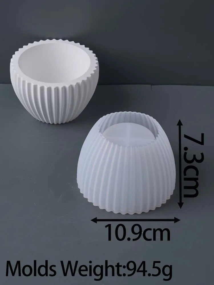 UdoCOol Round Striped Candle Jar - ATSProducts