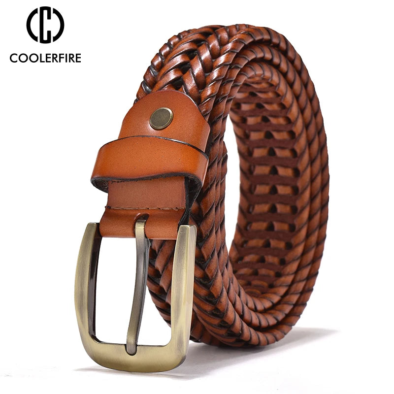 Genuine Leather Braided Belts - ATSProducts