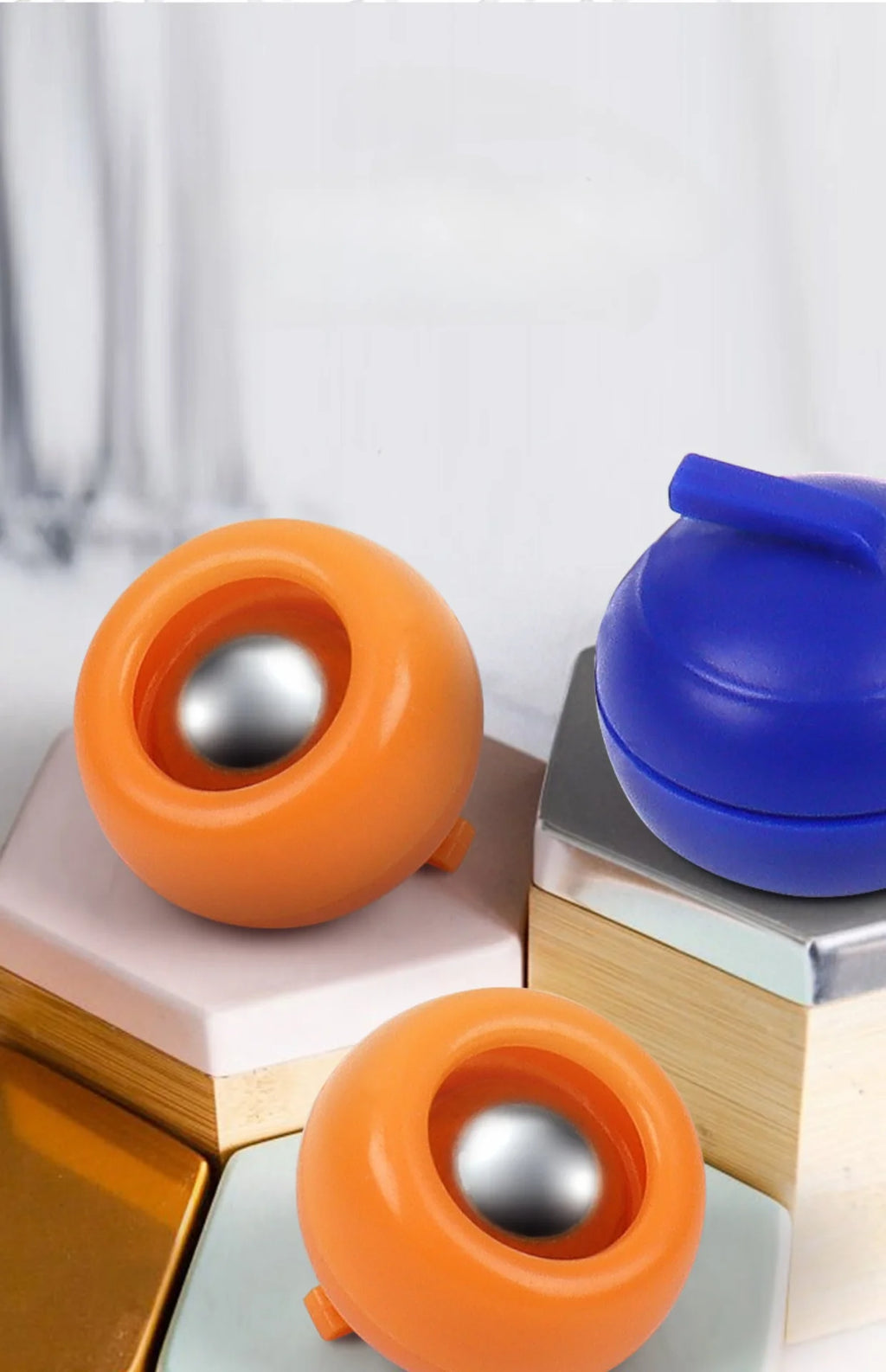 Tabletop Curling Game with 8 Rollers & Shuffleboard Pucks! - ATSProducts
