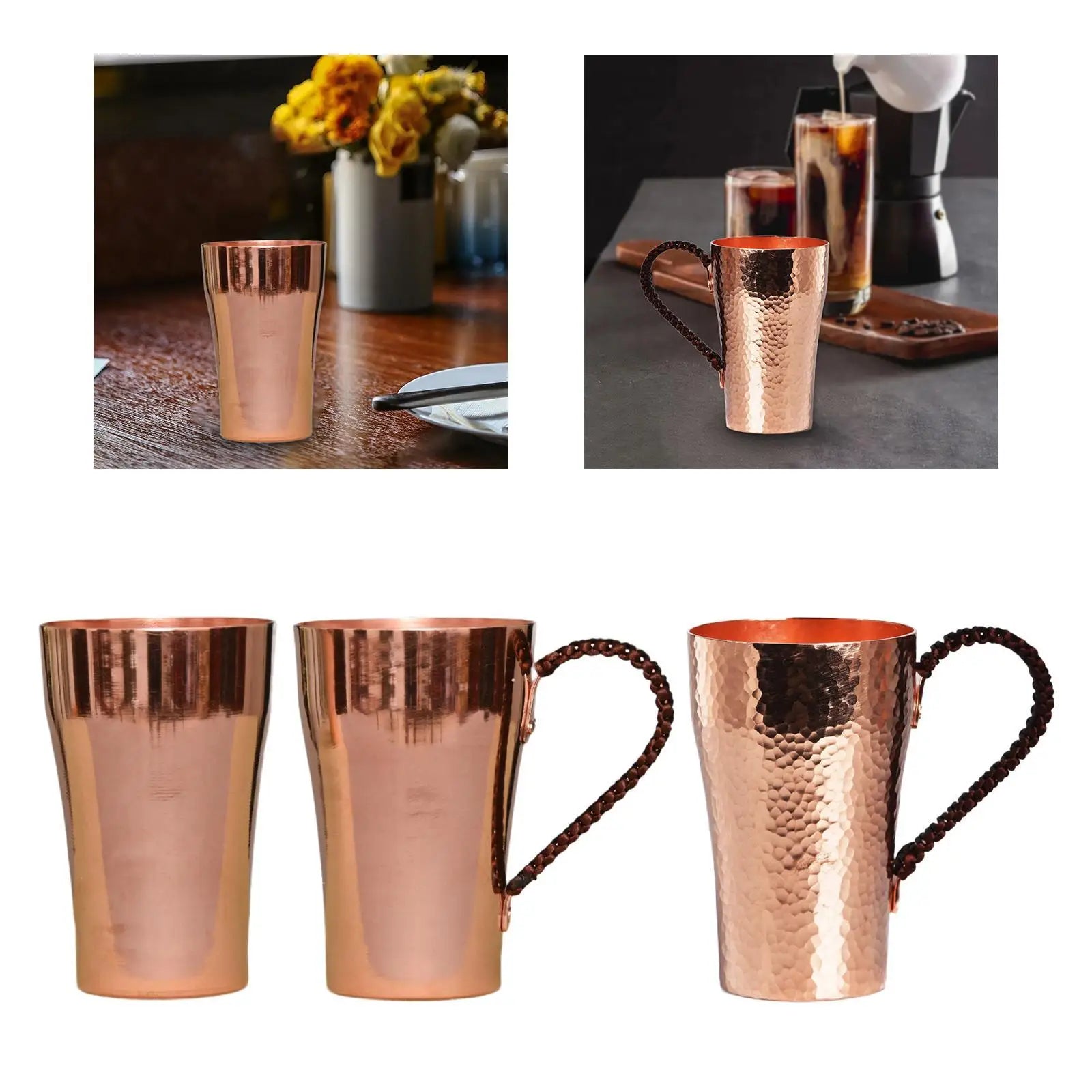 400ml Copper Water Cup Water Mug - ATSProducts