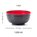 Black Red Melamine Bowls - ATSProducts