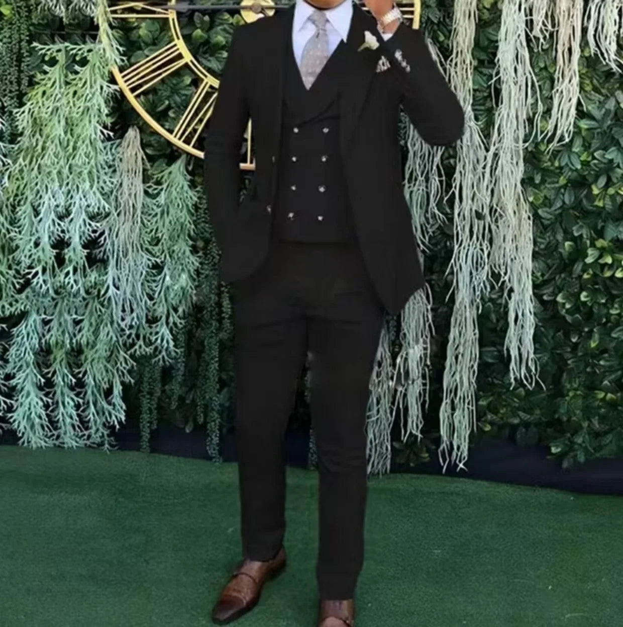 Men's Slim-Fit Three-Piece Suit - ATSProducts