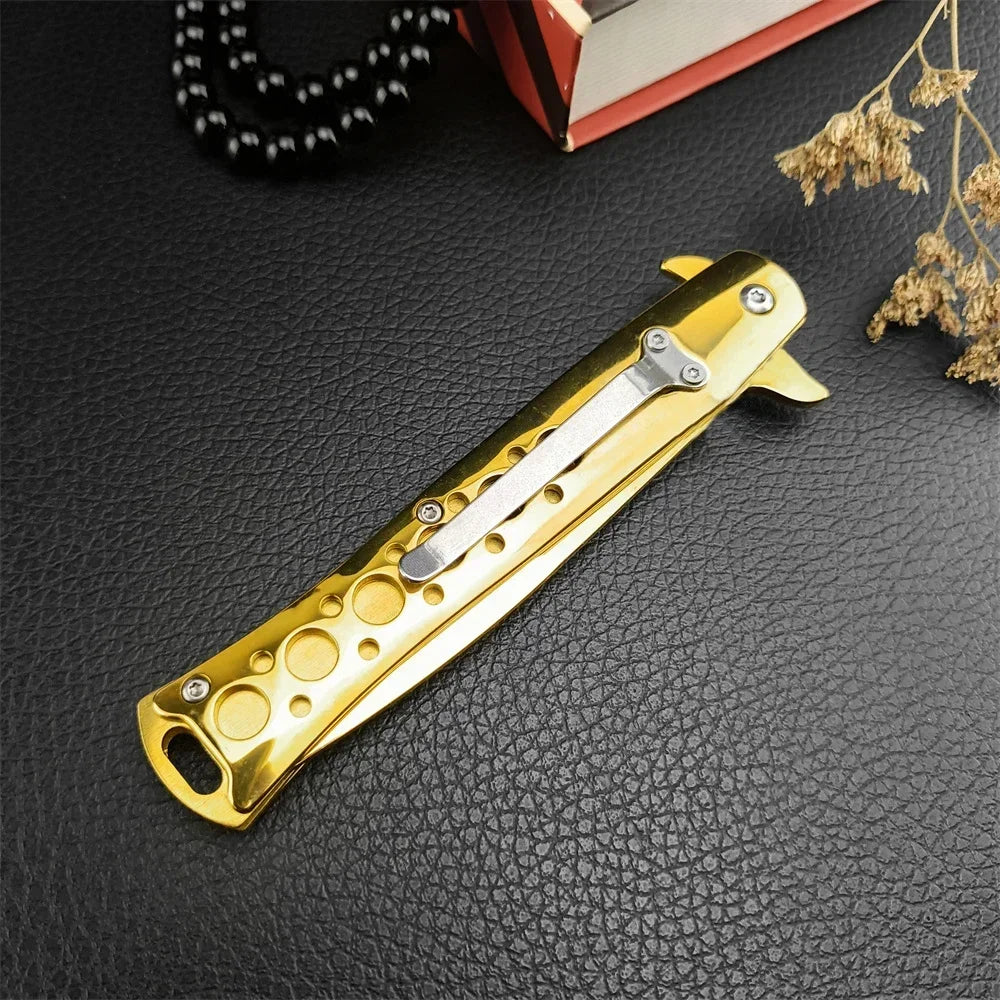 Golden Portable Folding M10 Knife - ATSProducts