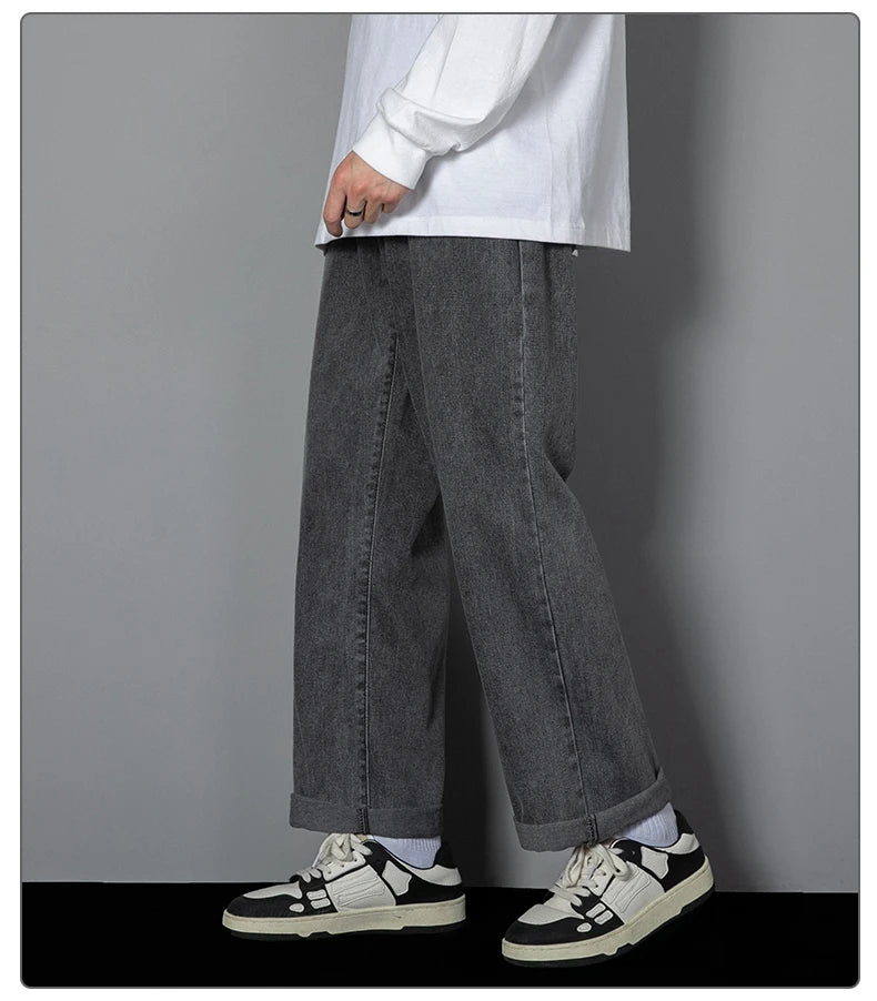 Men's Korean Style Long Jeans - ATSProducts