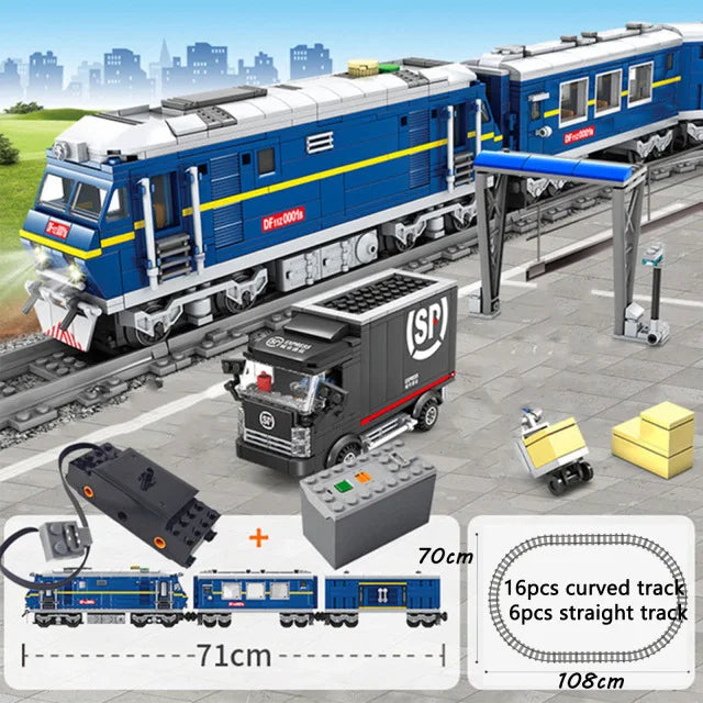 Leduo City Train Power Function High-tech DIY Train Set - ATSProducts