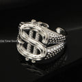 MoonBiffy Luxury Gold Or Silver Dollar Sign Ring - ATSProducts