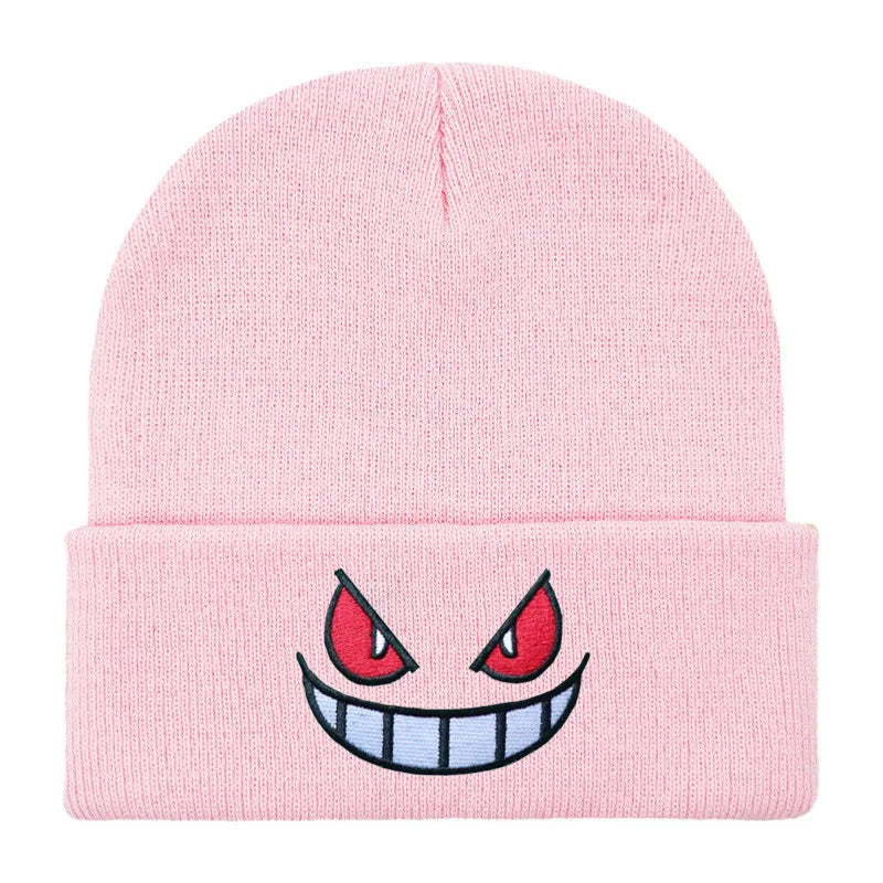 19 Colors Cartoon Evil Eyes Embroidered Beanies - ATSProducts