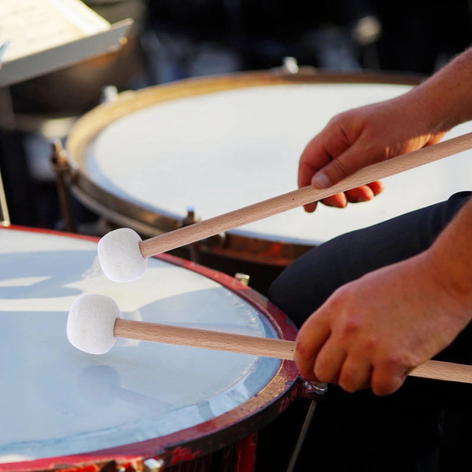 White Felt Drum Mallet - ATSProducts