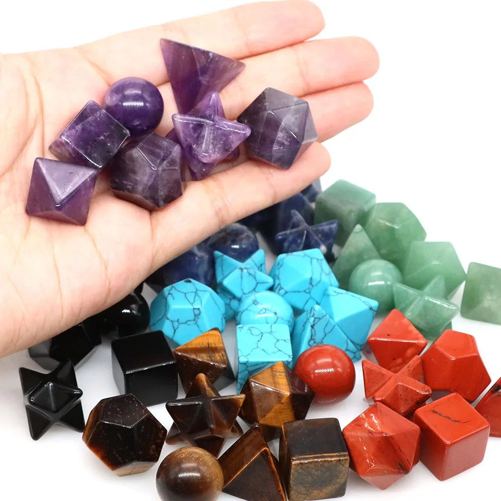7 Chakra Platonic Sacred Stone Set - ATSProducts