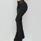 Women's High Waist Studded Jeans - ATSProducts