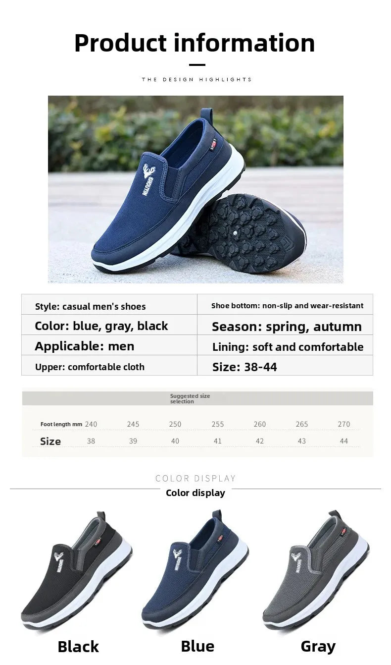 Men's Cloth Slip-On Anti-Slip Loafers - ATSProducts