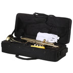 Trumpet With Mouthpiece Gloves  & Strap Case - ATSProducts