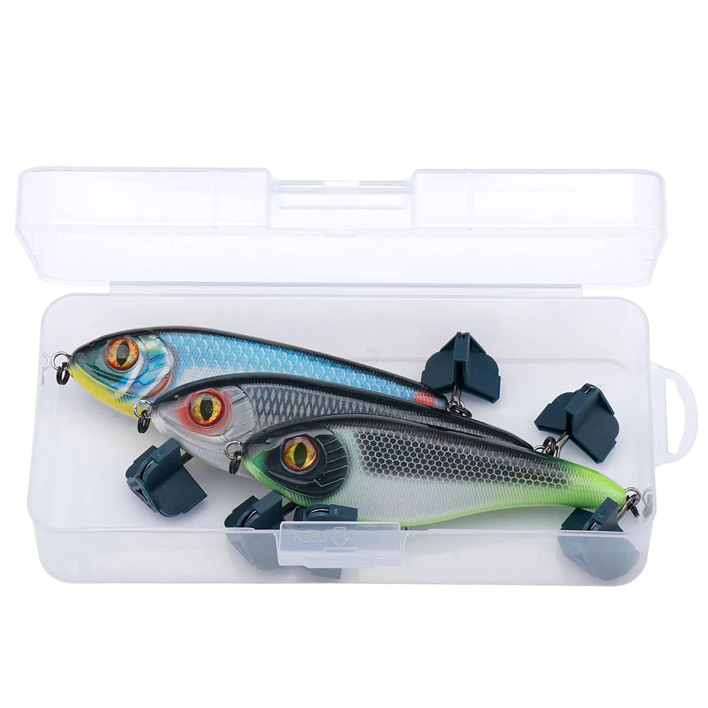 VTAVTA 3pcs/Box Rattling  VIB Fishing Lure 105mm 30g Sinking Wobbler Hard Tackle Kit - ATSProducts