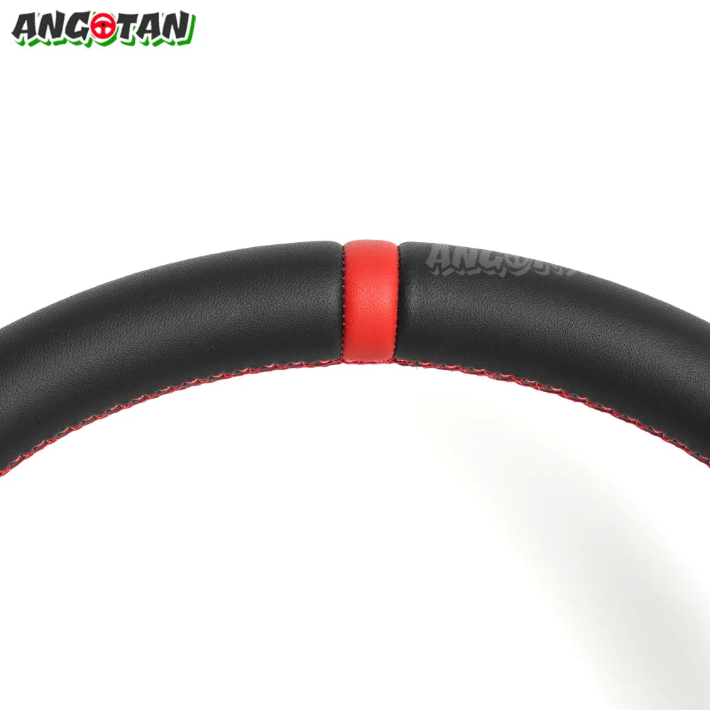 Angotan Full Leather Car Steering Wheel Perforated For Jeep Wrangler JL 2018-2023 Models - ATSProducts