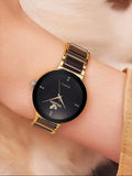 Gold Steel Band Quartz Watch - ATSProducts