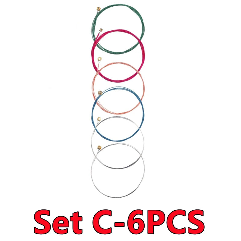 6 Or 18PCs Colorful Copper Guitar Strings - ATSProducts