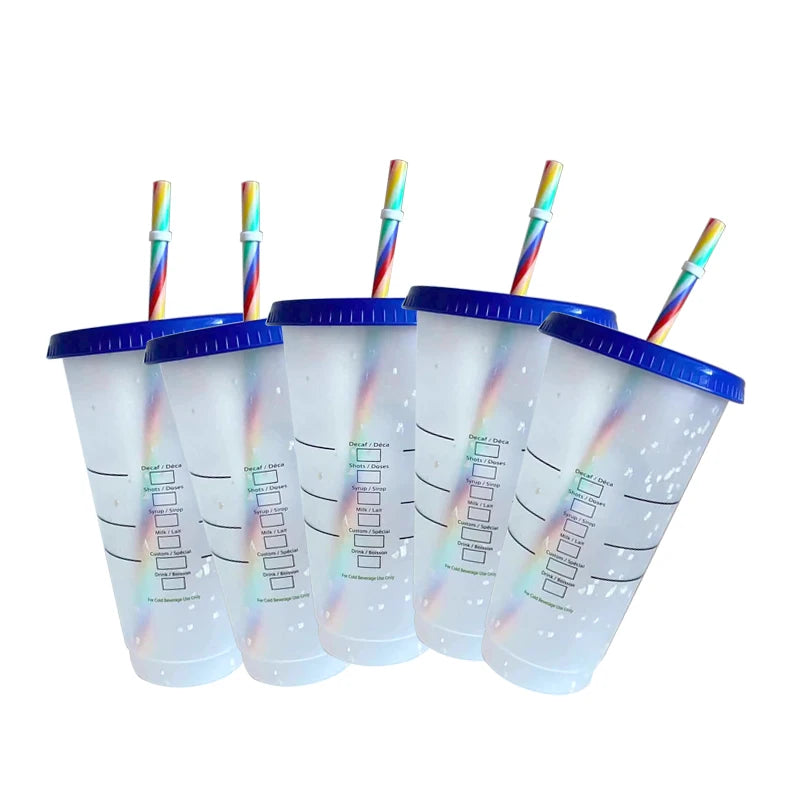 5Pc Tumbler Set with Straw - ATSProducts