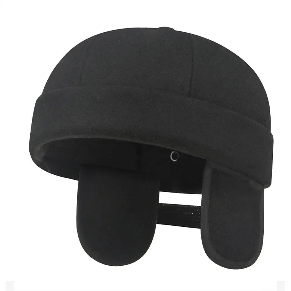 Fleece Lined Brimless Hat With Ear Muffs - ATSProducts