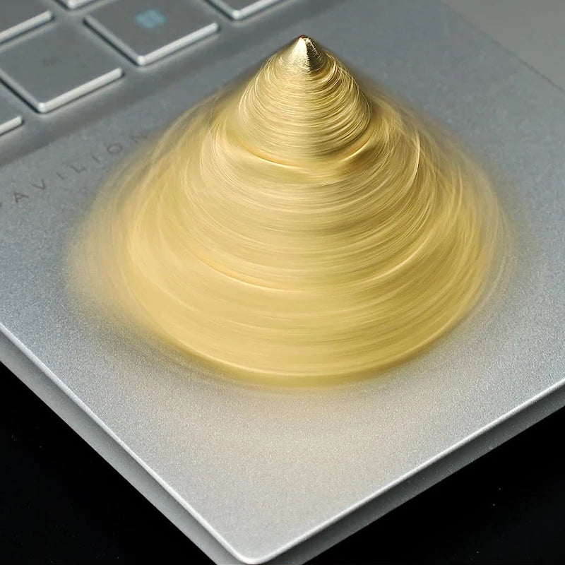 Muddy Puddles Pyramid Fidget Spinner Metal Spinning Tops - ATSProducts