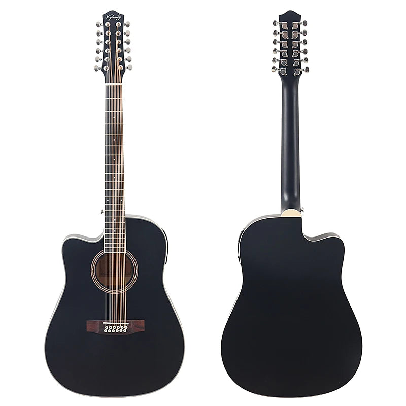 V-glorify Left Hand 12 String Electric Acoustic Guitar - ATSProducts